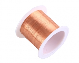 Enameled Copper Wire, 0.1mm×50m Magnet Winding Wire Transformer Insulated Copper Coil, Withstand Voltage 3000-5000V